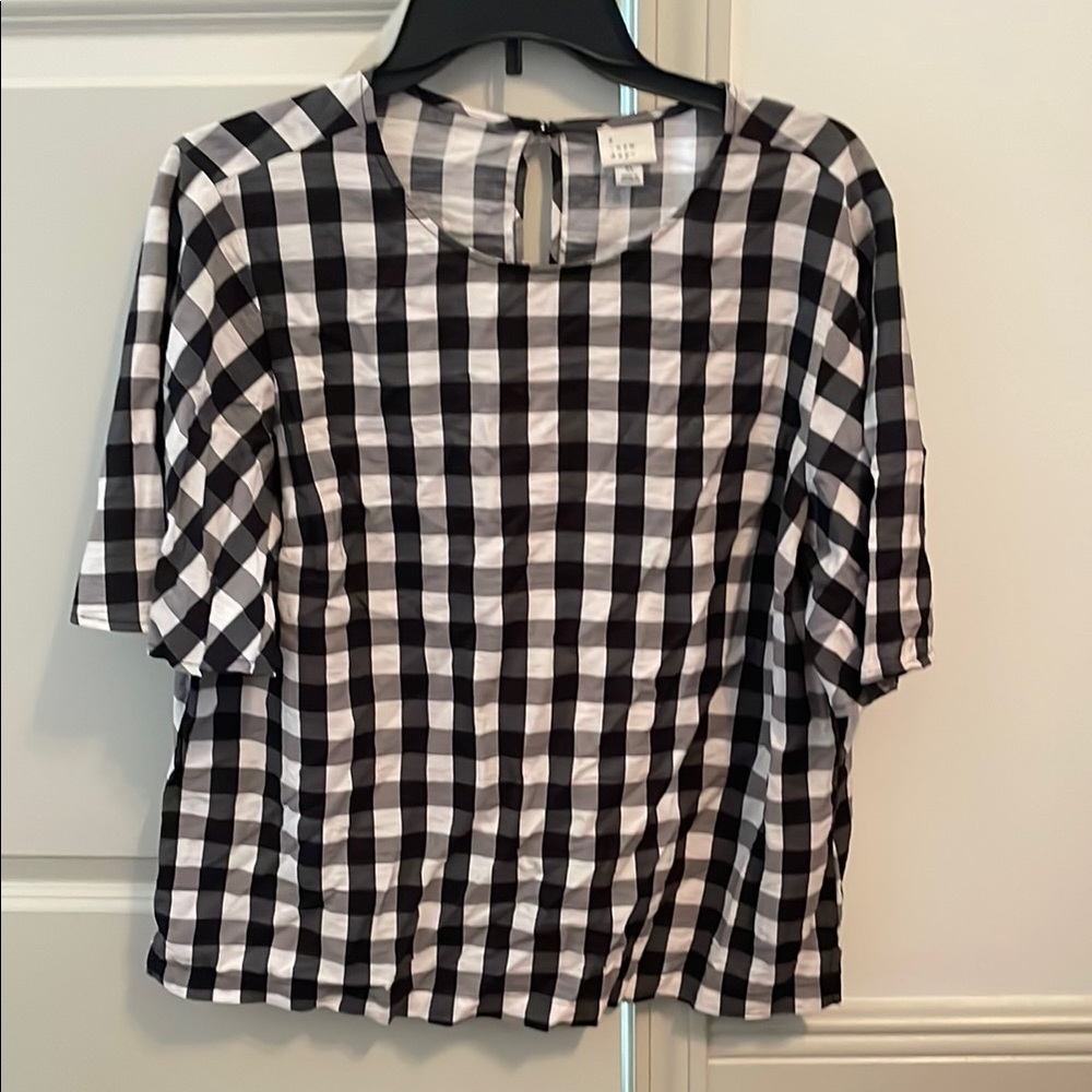 Women’s Black Gingham Blouse